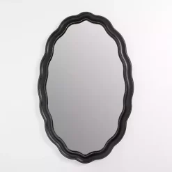 Sale Kirklands Home Oval Catorina Black Wavy Wall Mirror