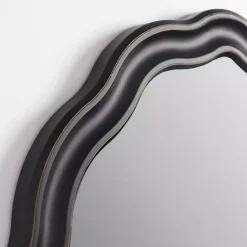 Sale Kirklands Home Oval Catorina Black Wavy Wall Mirror