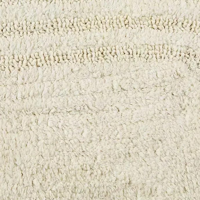 Outlet Kirklands Home Oval Classic Crochet Bath Mat Ivory