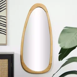 Sale Kirklands Home Oval Natural Wood Wall Mirror