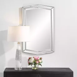 Hot Kirklands Home Overlapping Asymmetrical Bevel Wall Mirror