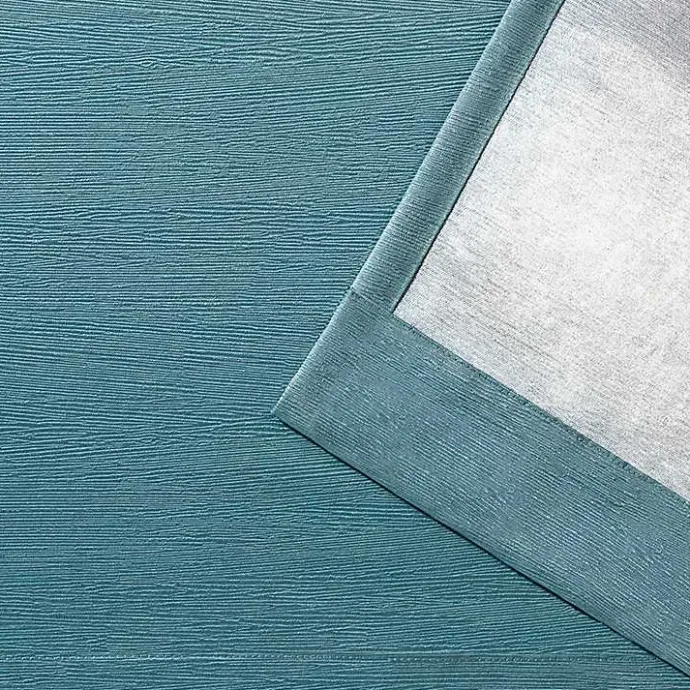 Outlet Kirklands Home Oxford Teal Thermal Curtain Panel Set, 84 in.