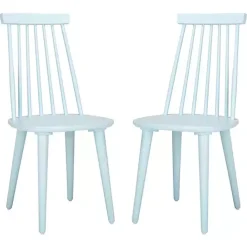 Best Kirklands Home Pale Burris Dining Chairs, Set of 2 Blue