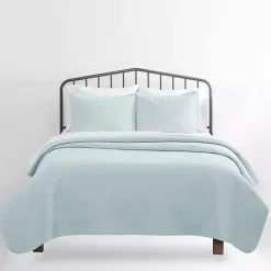 Discount Kirklands Home Pale Herring 3-pc. King Quilted Coverlet Set Blue