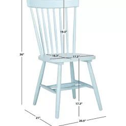 Online Kirklands Home Pale Parker Spindle Dining Chairs, Set of 2 Blue