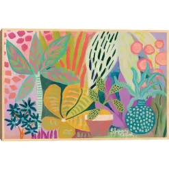 Kirklands Home Palm Heaven Framed Canvas Art Print Multi