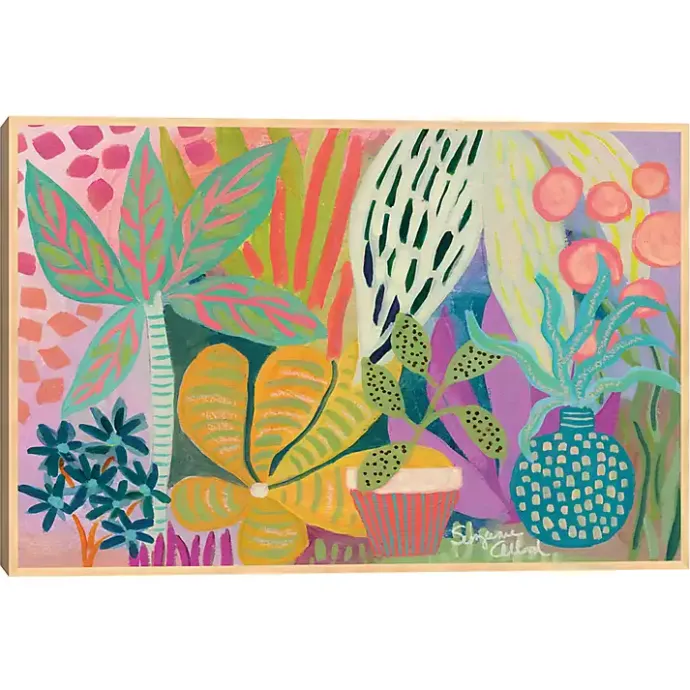 Kirklands Home Palm Heaven Framed Canvas Art Print Multi