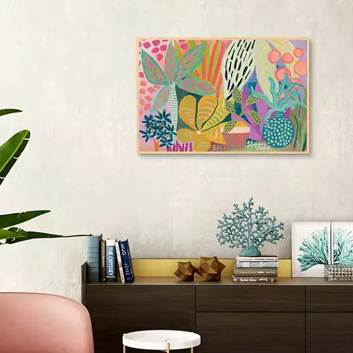 Kirklands Home Palm Heaven Framed Canvas Art Print Multi