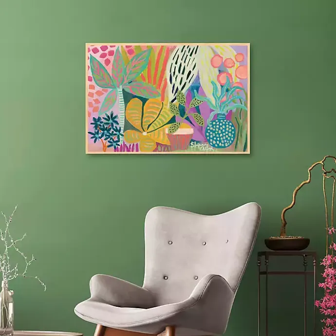 Kirklands Home Palm Heaven Framed Canvas Art Print Multi