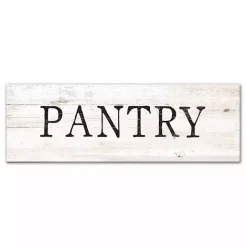Outlet Kirklands Home Pantry Script Canvas Art Print White