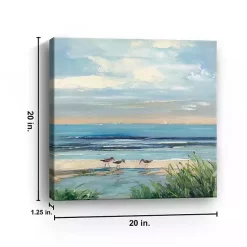 Best Kirklands Home Paradise Beach Canvas Art Print, 20x20 in. Blue