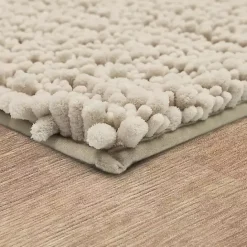 Best Kirklands Home Parchment Lofty Pile Chenille Bath Mat, 34 in. Tan