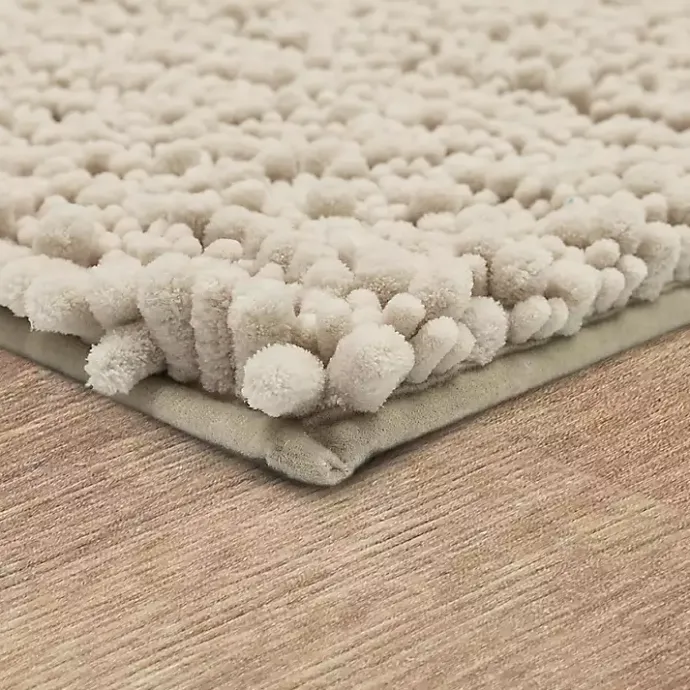 Best Kirklands Home Parchment Lofty Pile Chenille Bath Mat, 34 in. Tan