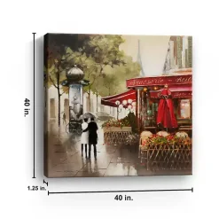 Best Kirklands Home Paris in the Rain Giclee Canvas Art Print Multi