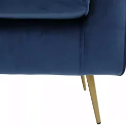 Outlet Kirklands Home Parisian Velvet Lana Accent Chair Blue