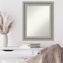 Online Kirklands Home Parlor Silver Framed Wall Mirror