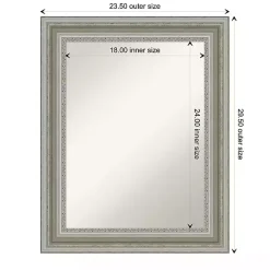 Online Kirklands Home Parlor Silver Framed Wall Mirror