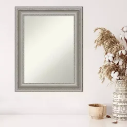 Online Kirklands Home Parlor Silver Framed Wall Mirror