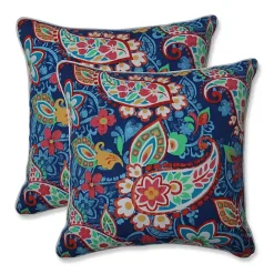 New Kirklands Home Party Paisley Outdoor Pillows, Set of 2