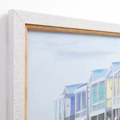 Clearance Kirklands Home Pastel Beach Houses Framed Art Print
