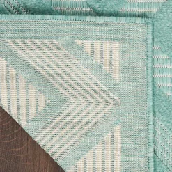 Hot Kirklands Home Pastel Lime Diamond Outdoor Area Rug, 6x9 Green
