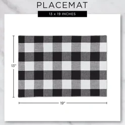 New Kirklands Home Pastel Misty Dobby Placemats, Set of 6 Blue