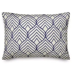 Outlet Kirklands Home Patterned Leaves Outdoor Pillow