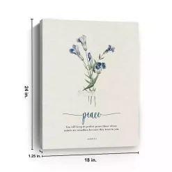 Clearance Kirklands Home Peace Affirmations Canvas Art Print, 18x24 in.