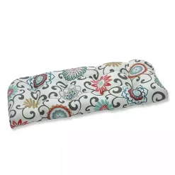 New Kirklands Home Peachtini Pom Pom Play Wicker Loveseat Cushion