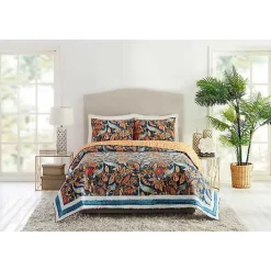 Outlet Kirklands Home Peacock Garden Full/Queen 3-pc. Quilt Set Orange