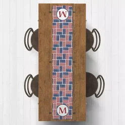 Kirklands Home Personalized American Flag Table Runner, 90 in.