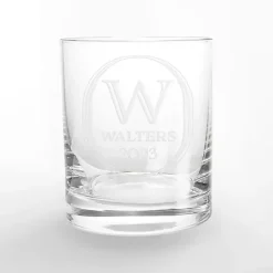 Kirklands Home Personalized Art Deco Whiskey Glasses, Set of 2