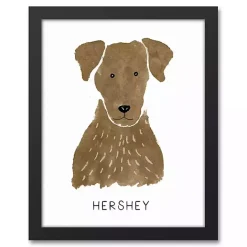 Hot Kirklands Home Personalized Chocolate Labrador Canvas Wall Plaque