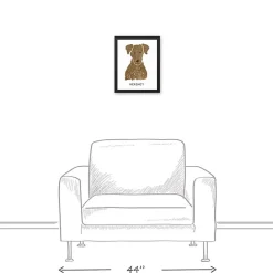 Hot Kirklands Home Personalized Chocolate Labrador Canvas Wall Plaque