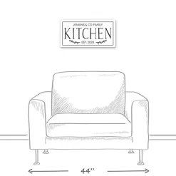 Outlet Kirklands Home Personalized Family Kitchen Co. Canvas Wall Plaque