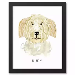 Discount Kirklands Home Personalized Golden Doodle Canvas Wall Plaque
