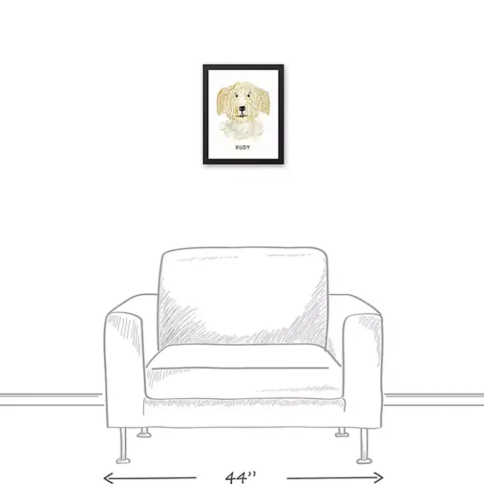 Discount Kirklands Home Personalized Golden Doodle Canvas Wall Plaque
