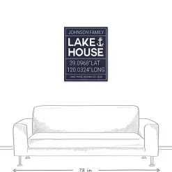Discount Kirklands Home Personalized Lake House Canvas Wall Plaque