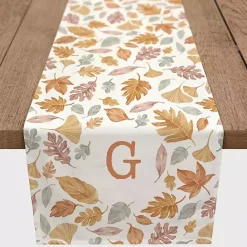 Clearance Kirklands Home Personalized Leaves Monogram Table Runner, 90 in.