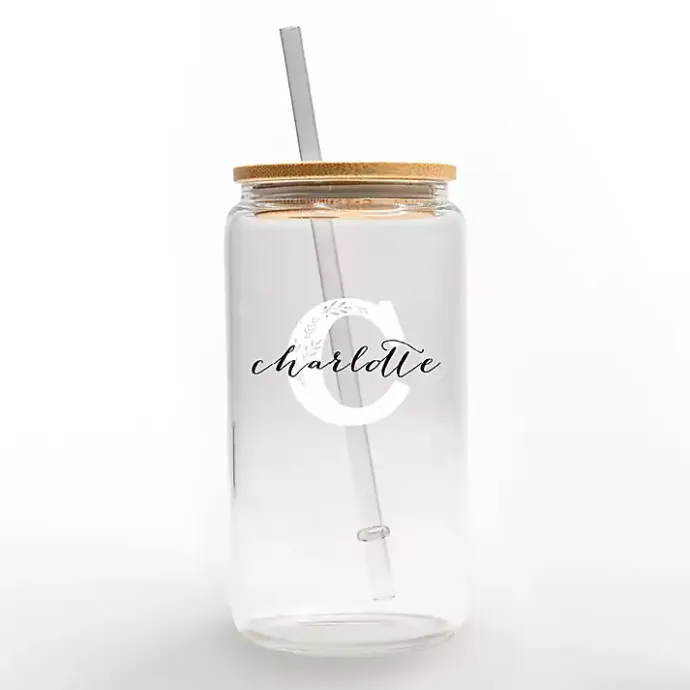 Hot Kirklands Home Personalized Monogram C Floral Glass Cup