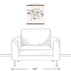 New Kirklands Home Personalized Monogram Tree Branch Teakwood Print