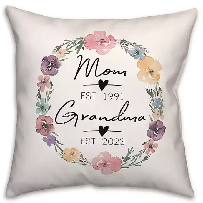 Sale Kirklands Home Personalized Mother's Day Dates Outdoor Pillow