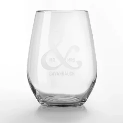Hot Kirklands Home Personalized Mr. & Mrs. Wine Glasses, Set of 2
