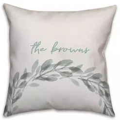 Hot Kirklands Home Personalized Seafoam Wreath Pillow