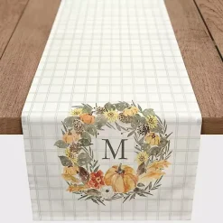 Best Kirklands Home Personalized Wreath Monogram Table Runner, 72 in.