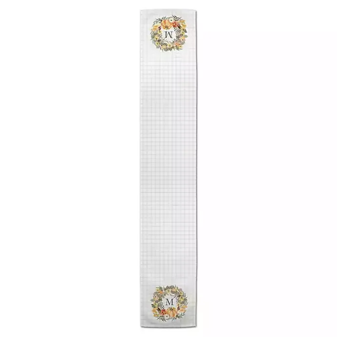 Best Kirklands Home Personalized Wreath Monogram Table Runner, 72 in.