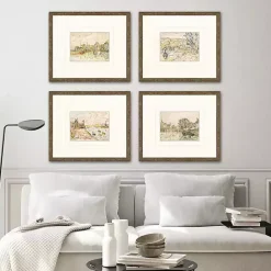 Kirklands Home Petite Landscapes Framed Art Prints, Set of 4