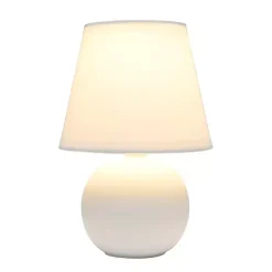 Hot Kirklands Home Petite Off Orb Ceramic Table Lamp White