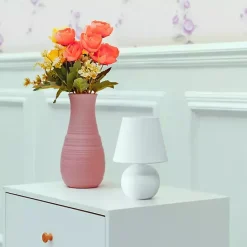 Hot Kirklands Home Petite Off Orb Ceramic Table Lamp White