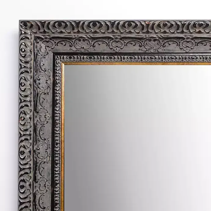 Kirklands Home Pewter Vintage Wall Mirror Gray
